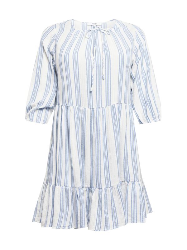 ABOUT YOU Curvy ABOUT YOU Curvy Лятна рокля 'Pace'  синьо / бяло