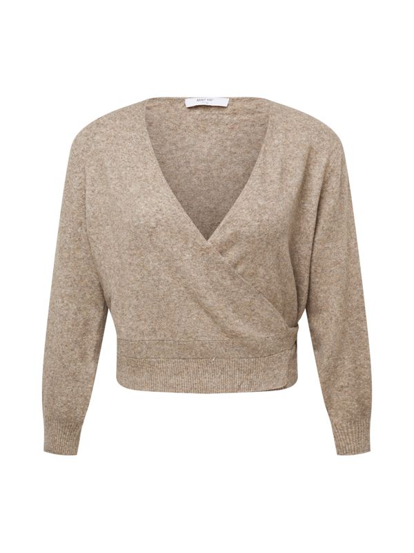 ABOUT YOU Curvy ABOUT YOU Curvy Плетена жилетка 'Irem'  кафяв меланж