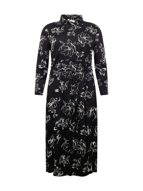 ABOUT YOU Curvy ABOUT YOU Curvy Рокля тип риза 'Aurelia'  пъстро / черно / бяло