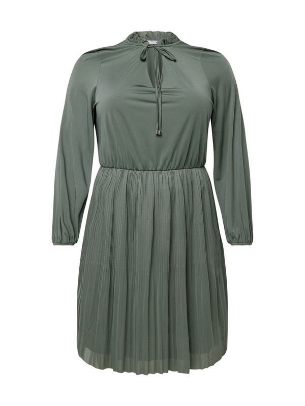 ABOUT YOU Curvy ABOUT YOU Curvy Рокля тип риза 'Lotti Dress'  тъмнозелено