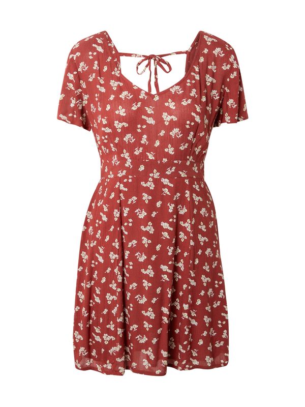 ABOUT YOU ABOUT YOU Лятна рокля 'Valeria'  ръждиво червено / бяло