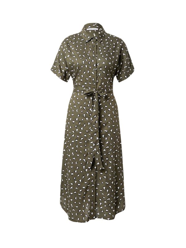 ABOUT YOU ABOUT YOU Рокля тип риза 'Marianne'  тъмнозелено / черно / бяло