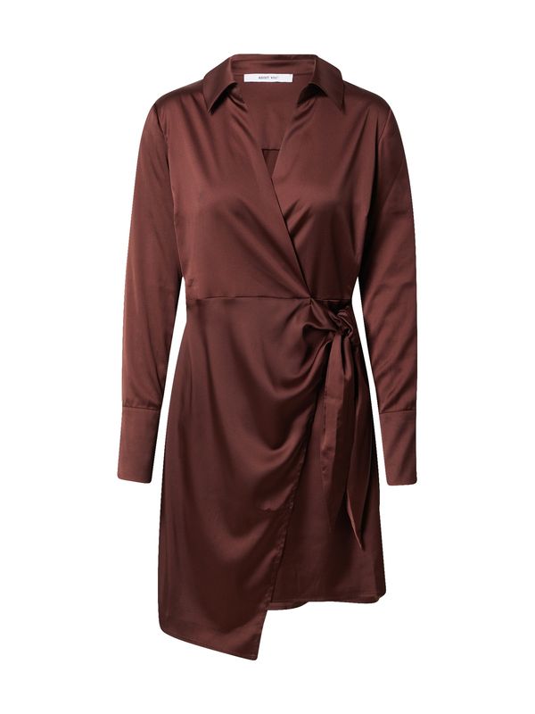 ABOUT YOU ABOUT YOU Рокля тип риза 'Milena'  тъмнокафяво