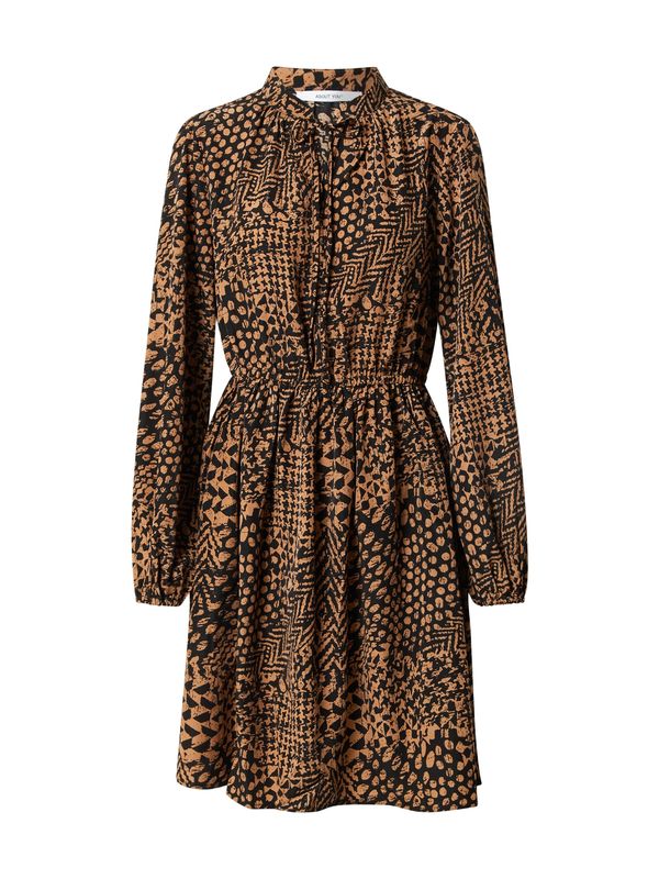 ABOUT YOU ABOUT YOU Рокля тип риза 'Tessy'  светлокафяво / черно