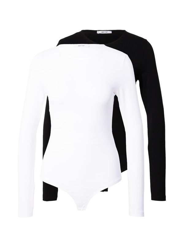 ABOUT YOU ABOUT YOU Тениска '2er pack  Lulu Body'  черно / бяло