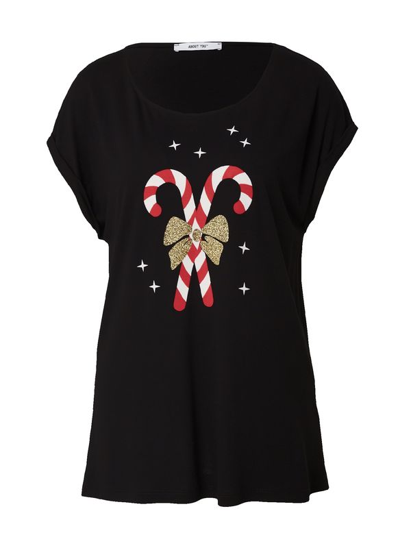 ABOUT YOU ABOUT YOU Тениска 'Alita'  злато / червено / черно / бяло