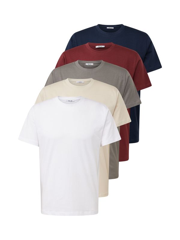 ABOUT YOU ABOUT YOU Тениска 'Peter'  кремаво / нейви синьо / бяло