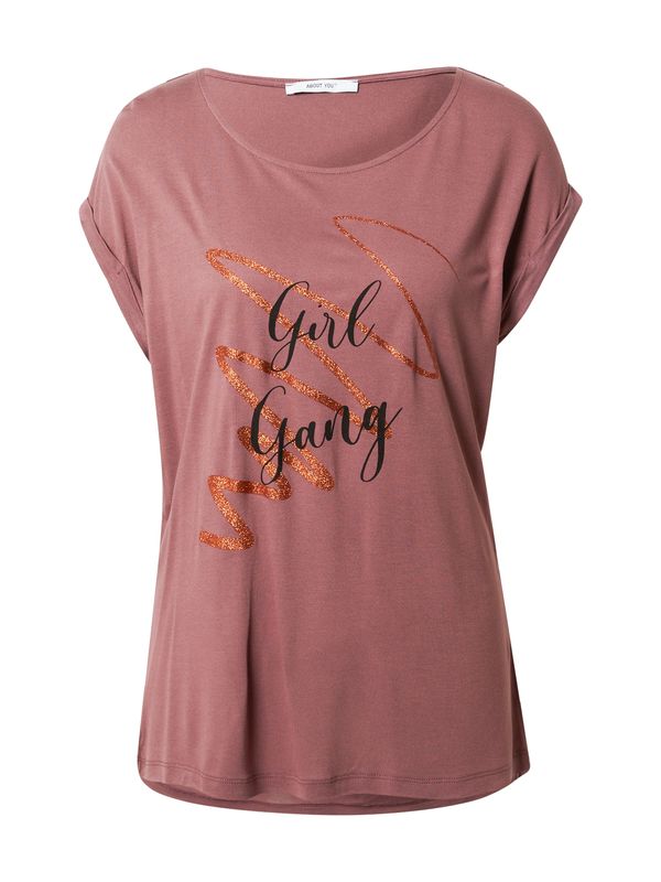 ABOUT YOU ABOUT YOU Тениска 'Silene'  злато / розе / черно