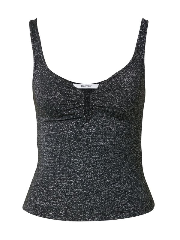 ABOUT YOU ABOUT YOU Топ 'Caya'  черно / сребърно