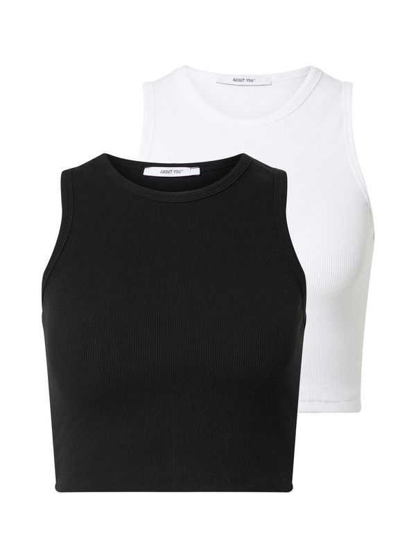 ABOUT YOU ABOUT YOU Топ 'Dita'  черно / бяло