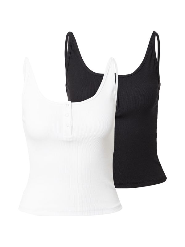 ABOUT YOU ABOUT YOU Топ 'Kitty'  черно / бяло