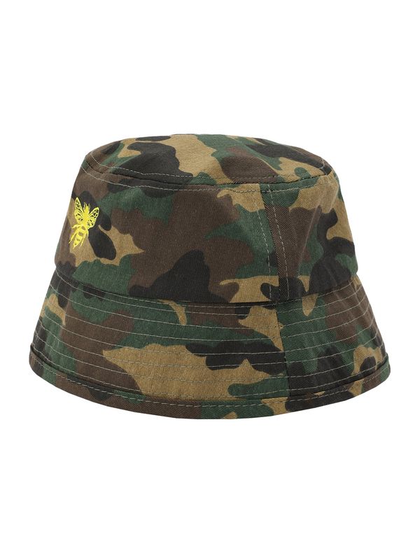 ABOUT YOU x Chiara Biasi ABOUT YOU x Chiara Biasi Шапка с периферия 'Matti'  умбра / светложълто / каки / тъмнозелено