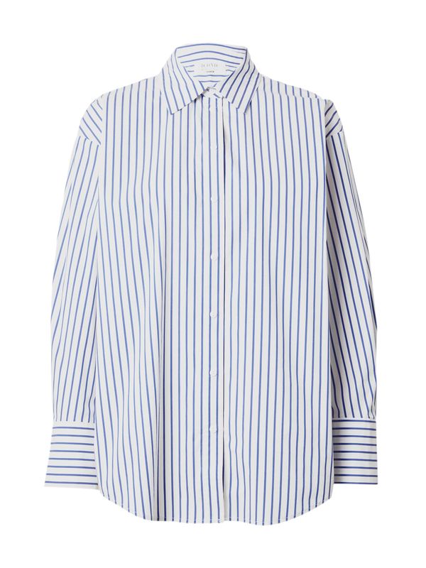 ABOUT YOU x Iconic by Tatiana Kucharova ABOUT YOU x Iconic by Tatiana Kucharova Блуза 'Paula'  нейви синьо / бяло