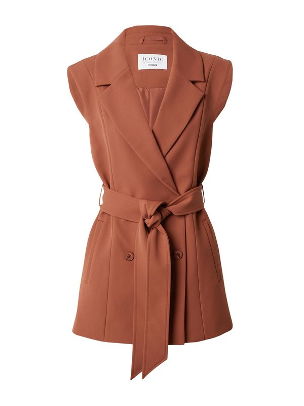 ABOUT YOU x Iconic by Tatiana Kucharova ABOUT YOU x Iconic by Tatiana Kucharova Мъжка елек за костюм 'Jane'  кафяво