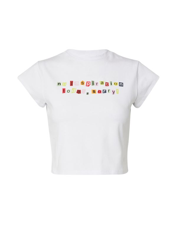 ABOUT YOU x irinassw ABOUT YOU x irinassw Тениска 'Fee'  пастелно зелено / оранжево / червено / бяло