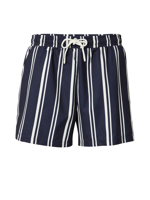 ABOUT YOU x Kevin Trapp ABOUT YOU x Kevin Trapp Шорти за плуване 'Ilias'  нейви синьо / бяло