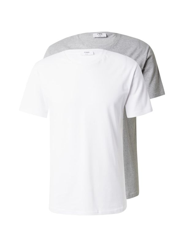 ABOUT YOU x Kevin Trapp ABOUT YOU x Kevin Trapp Тениска 'Emin'  сив меланж / бяло