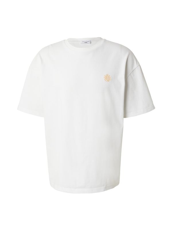 ABOUT YOU x Kevin Trapp ABOUT YOU x Kevin Trapp Тениска 'Quentin'  златистожълто / бяло