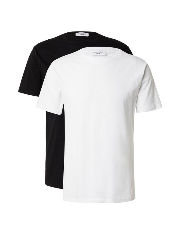 ABOUT YOU x Kevin Trapp ABOUT YOU x Kevin Trapp Тениска 'Theo'  черно / бяло