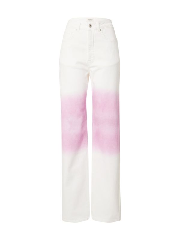 ABOUT YOU x Laura Giurcanu ABOUT YOU x Laura Giurcanu Дънки 'Alexis'  розово / бяло