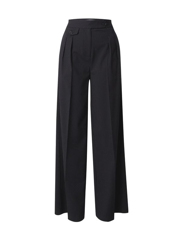 ABOUT YOU x Toni Garrn ABOUT YOU x Toni Garrn Панталон с ръб 'Linda'  черно / бяло