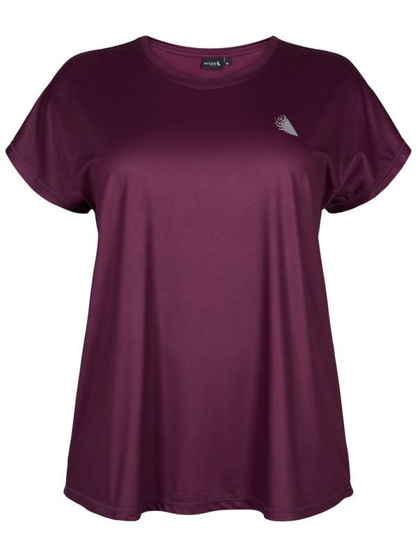 Active by Zizzi Active by Zizzi Функционална тениска 'ABASIC'  светлосиво / слива