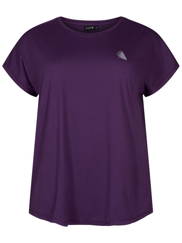 Active by Zizzi Active by Zizzi Функционална тениска  патладжан / бяло