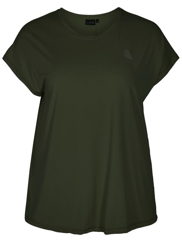 Active by Zizzi Active by Zizzi Функционална тениска  сиво / тъмнозелено