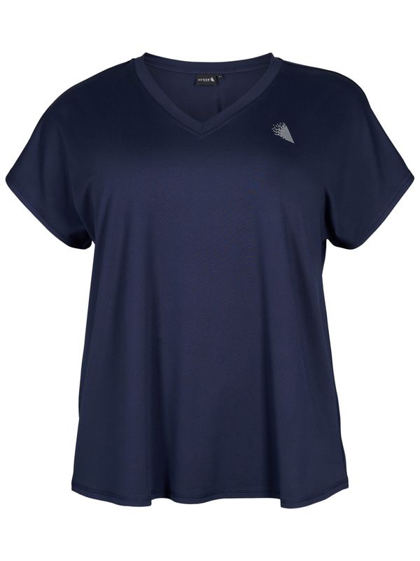 Active by Zizzi Active by Zizzi Тениска 'BASIC'  тъмносиньо / бяло