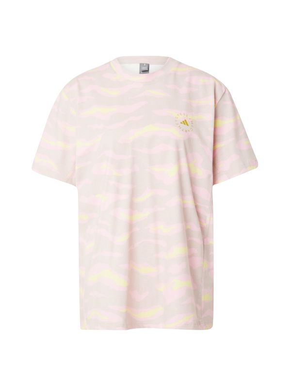 ADIDAS BY STELLA MCCARTNEY ADIDAS BY STELLA MCCARTNEY Функционална тениска 'Truecasuals Printed'  жълто / злато / сиво / бледорозово