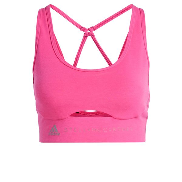 ADIDAS BY STELLA MCCARTNEY ADIDAS BY STELLA MCCARTNEY Спортен сутиен 'True Strength'  сребърно сиво / розово