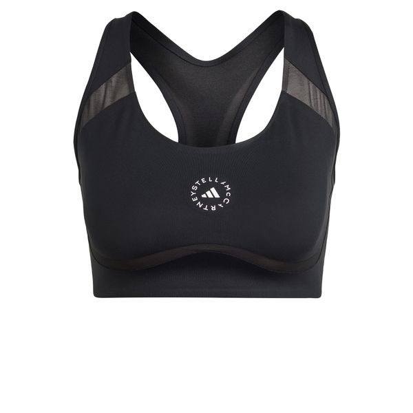 ADIDAS BY STELLA MCCARTNEY ADIDAS BY STELLA MCCARTNEY Спортен сутиен 'Truepurpose Power Impact Training Medium-support'  сиво / черно / бяло