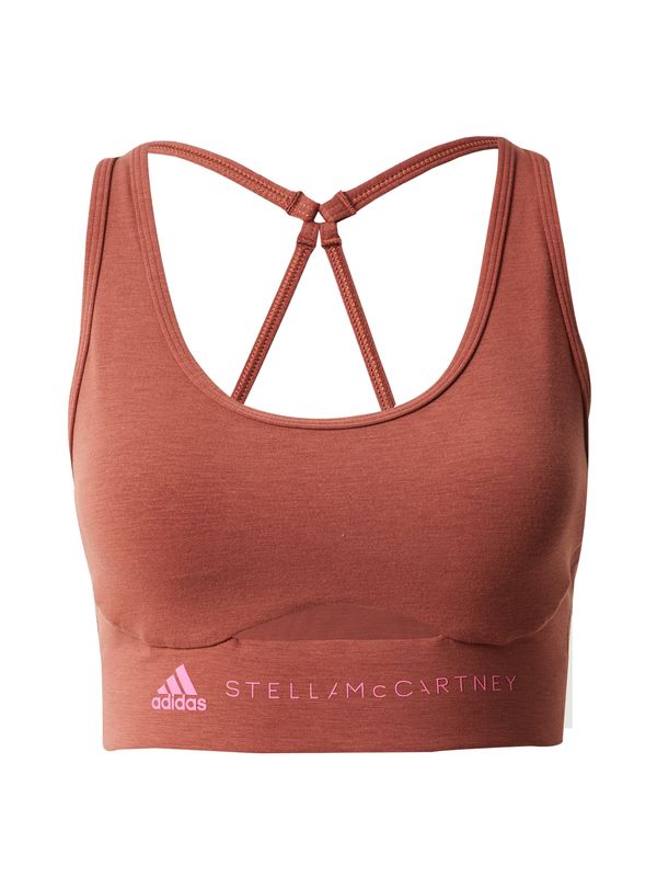 ADIDAS BY STELLA MCCARTNEY ADIDAS BY STELLA MCCARTNEY Спортен сутиен 'Truestrength Medium-Support'  розово / ръждиво червено