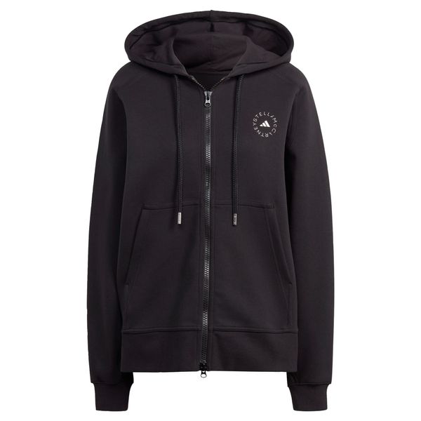 ADIDAS BY STELLA MCCARTNEY ADIDAS BY STELLA MCCARTNEY Спортна жилетка с качулка  черно / бяло