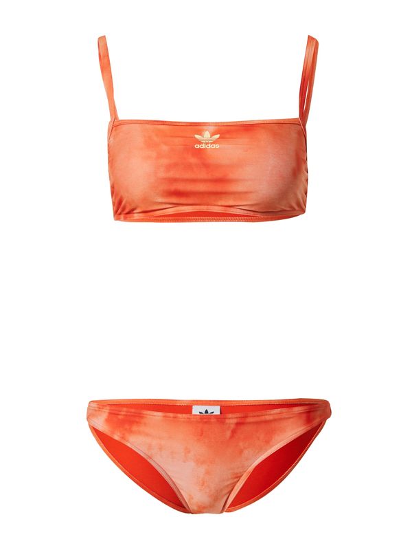 ADIDAS ORIGINALS ADIDAS ORIGINALS Бански тип бикини 'Hills Hiker Allover-Print '  оранжево / бяло