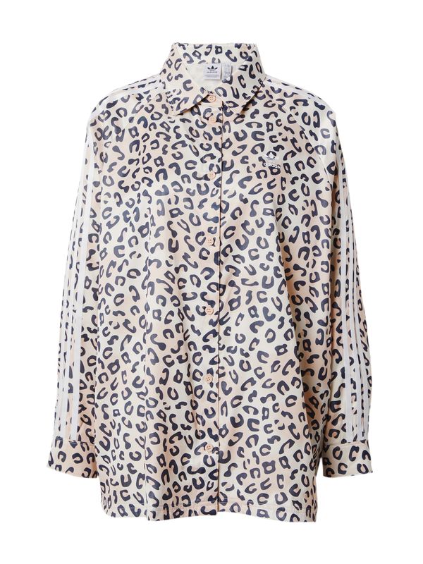 ADIDAS ORIGINALS ADIDAS ORIGINALS Блуза  бежово / черно / бяло