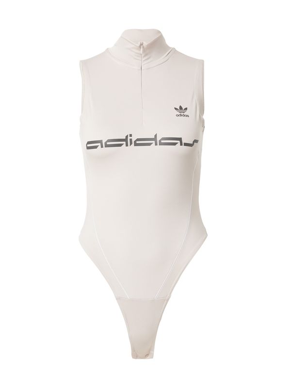 ADIDAS ORIGINALS ADIDAS ORIGINALS Блуза боди  таупе сиво / черно