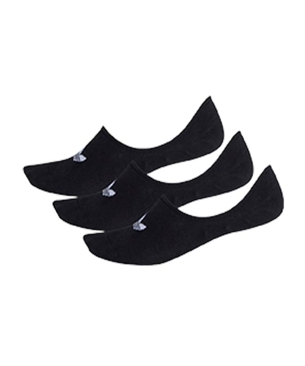 ADIDAS ORIGINALS ADIDAS ORIGINALS Дамски чорапи тип терлици 'Low Cut'  черно / бяло