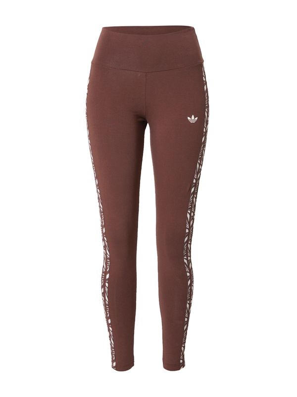 ADIDAS ORIGINALS ADIDAS ORIGINALS Клин 'Abstract Animal Print'  ръждиво кафяво / бяло