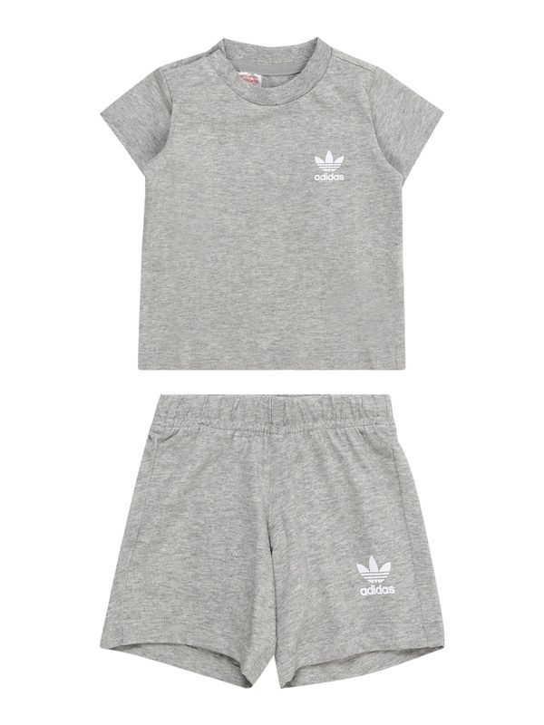 ADIDAS ORIGINALS ADIDAS ORIGINALS Комплект  сив меланж / бяло