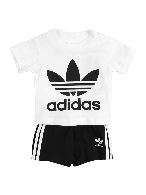 ADIDAS ORIGINALS ADIDAS ORIGINALS Комплект 'Trefoil'  черно / бяло