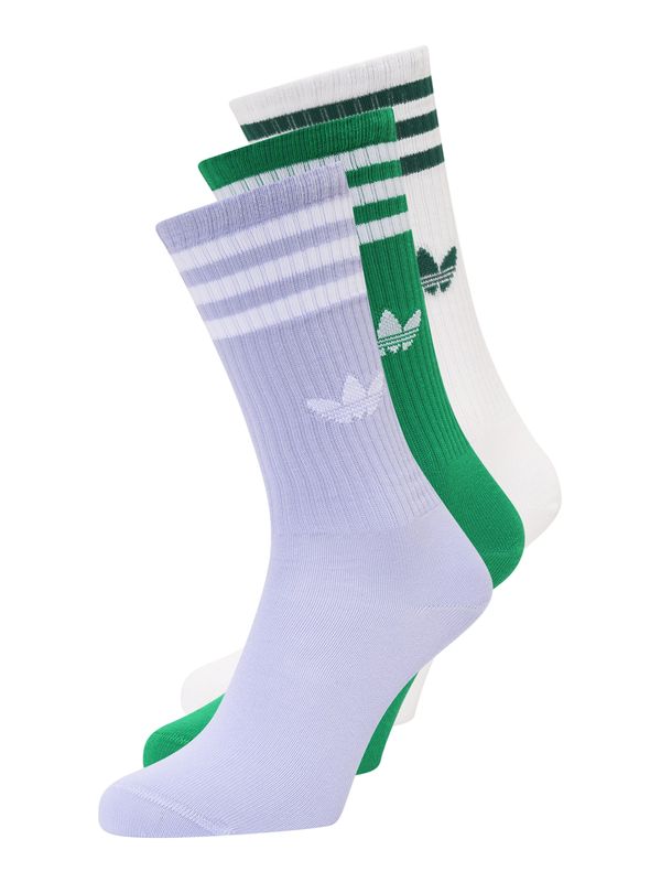 ADIDAS ORIGINALS ADIDAS ORIGINALS Къси чорапи 'SOLID CREW'  зелено / лилав / бяло