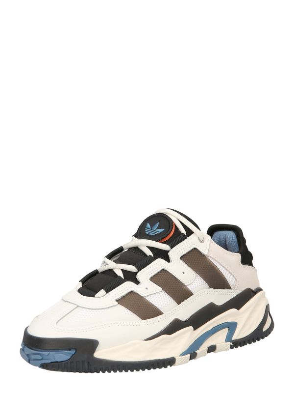 ADIDAS ORIGINALS ADIDAS ORIGINALS Ниски маратонки 'Niteball'  тъмнокафяво / черно / бяло / естествено бяло