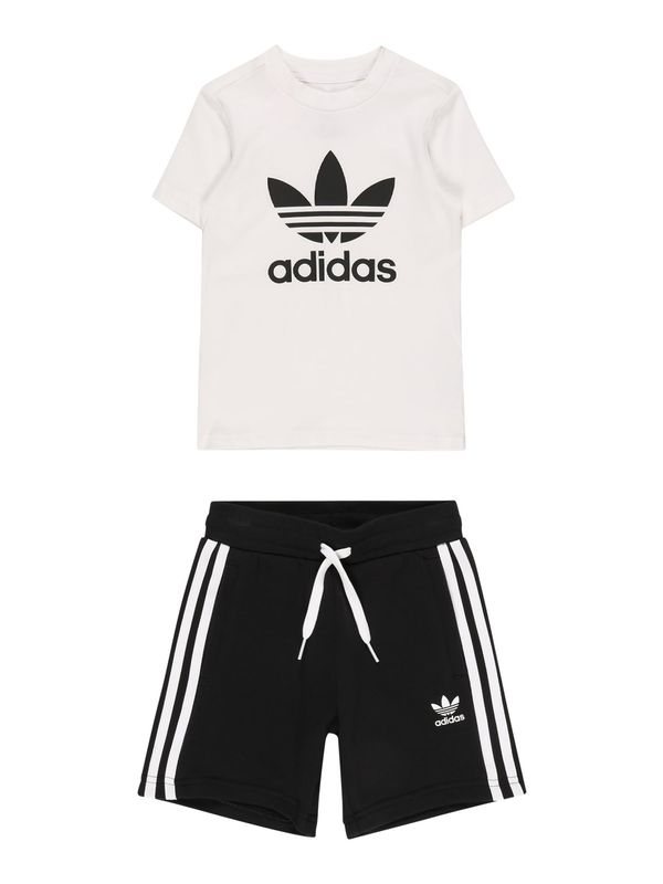 ADIDAS ORIGINALS ADIDAS ORIGINALS Облекло за бягане 'Adicolor'  черно / бяло