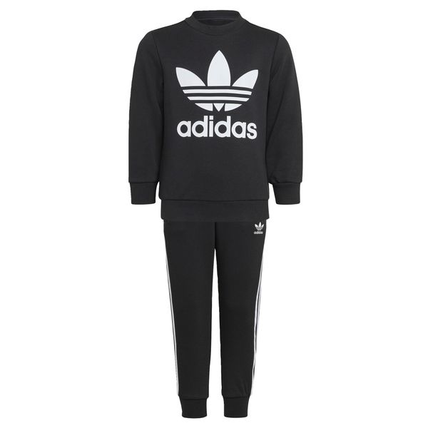 ADIDAS ORIGINALS ADIDAS ORIGINALS Облекло за бягане 'Adicolor Crew'  черно / бяло
