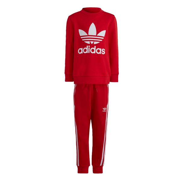 ADIDAS ORIGINALS ADIDAS ORIGINALS Облекло за бягане 'Adicolor Crew'  червено / бяло