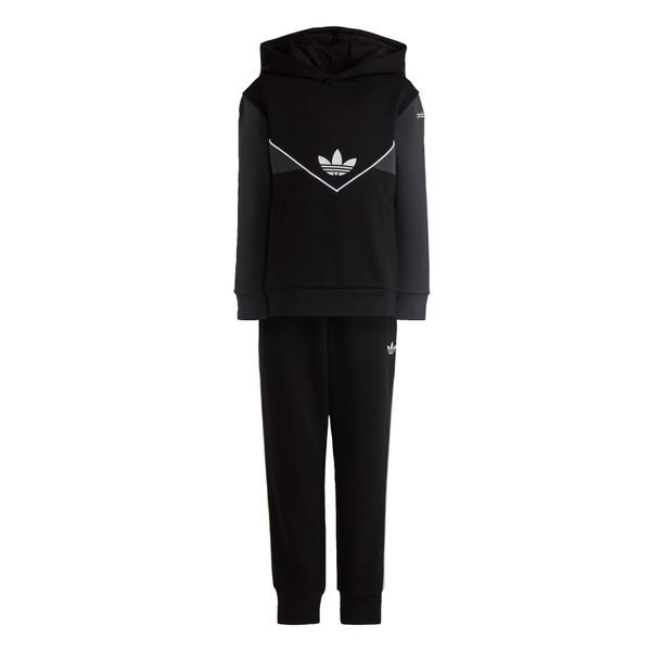 ADIDAS ORIGINALS ADIDAS ORIGINALS Облекло за бягане 'Adicolor'  тъмносиво / черно / бяло