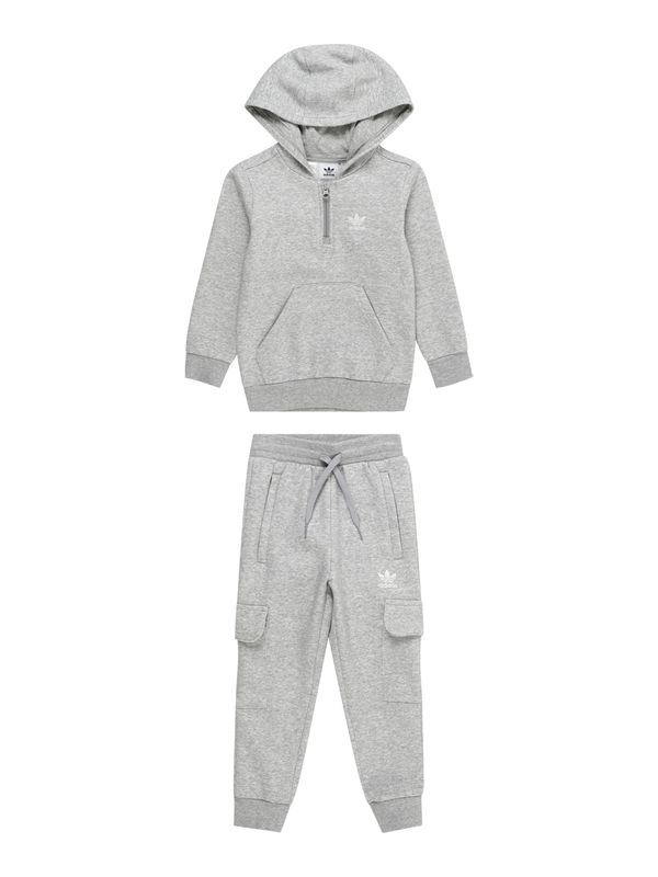 ADIDAS ORIGINALS ADIDAS ORIGINALS Облекло за бягане  сив меланж / бяло