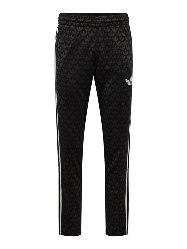 ADIDAS ORIGINALS ADIDAS ORIGINALS Панталон 'Adicolor 70S Monogram'  черно / бяло