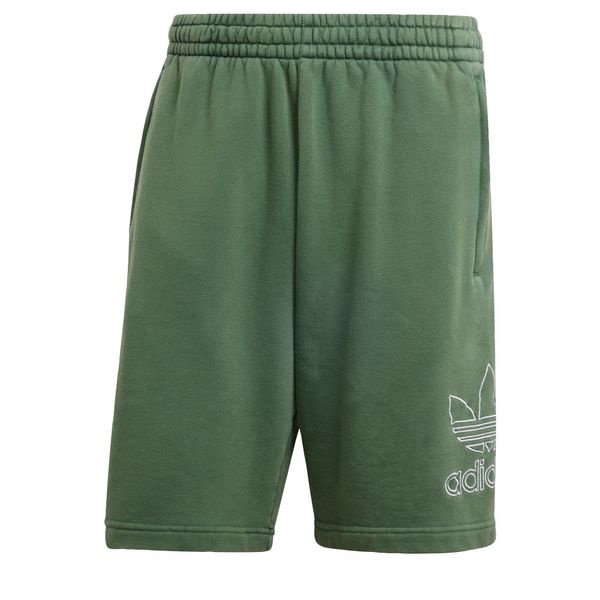 ADIDAS ORIGINALS ADIDAS ORIGINALS Панталон 'Adicolor Outline Trefoil'  зелено / бяло